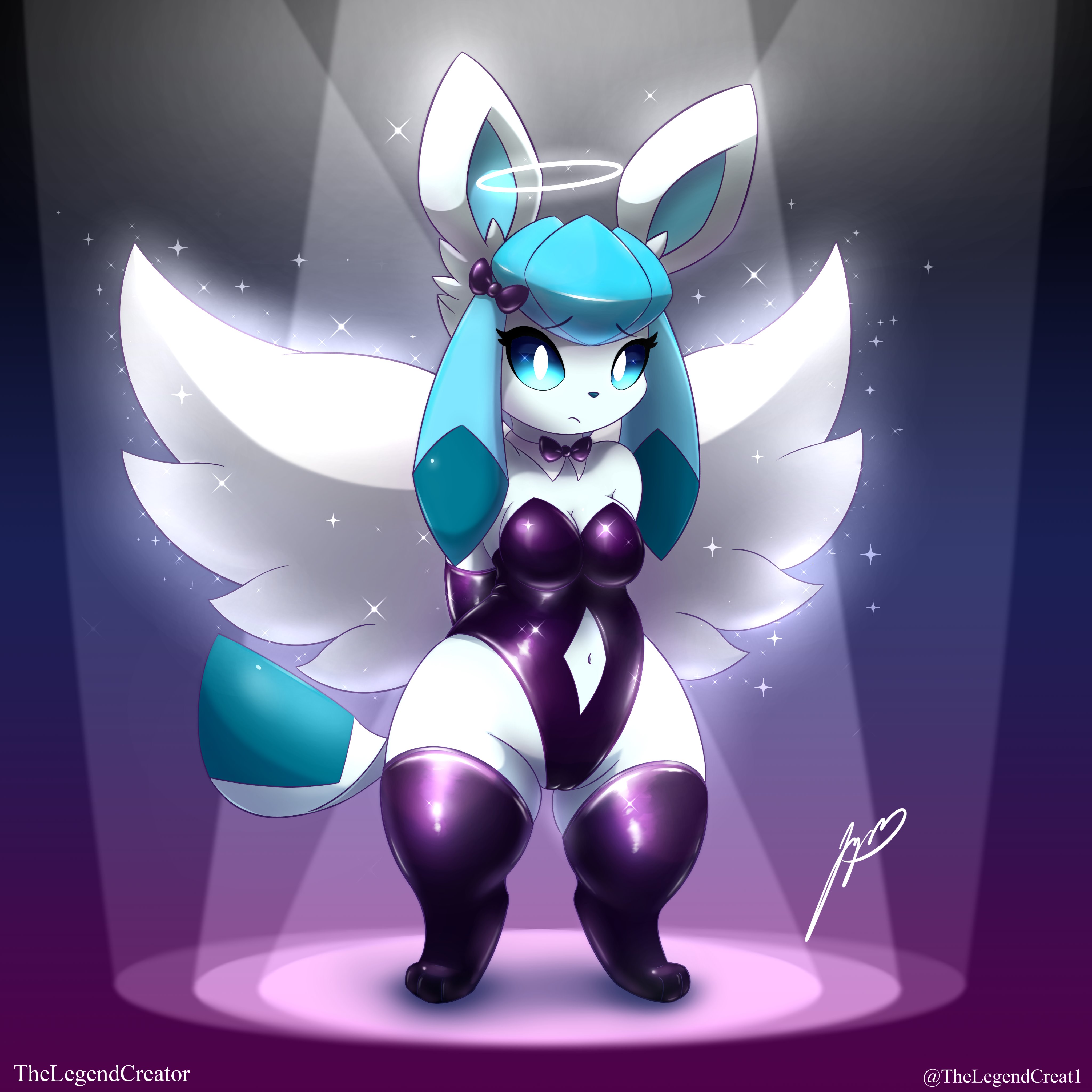 Glaceon anthro
