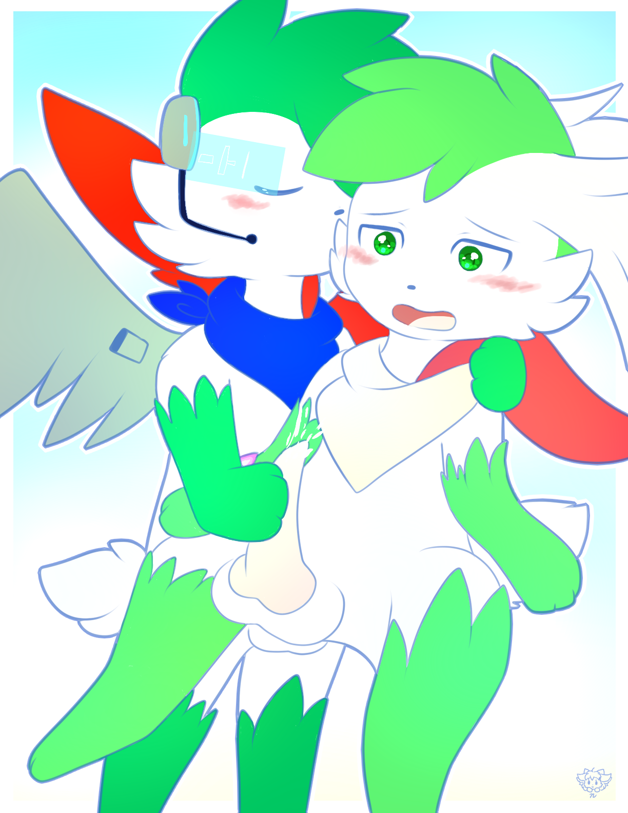 AGNPH - Gallery - 437258 - ambiguous_gender koppepan male mythical_pokemon  penis shaymin shiny