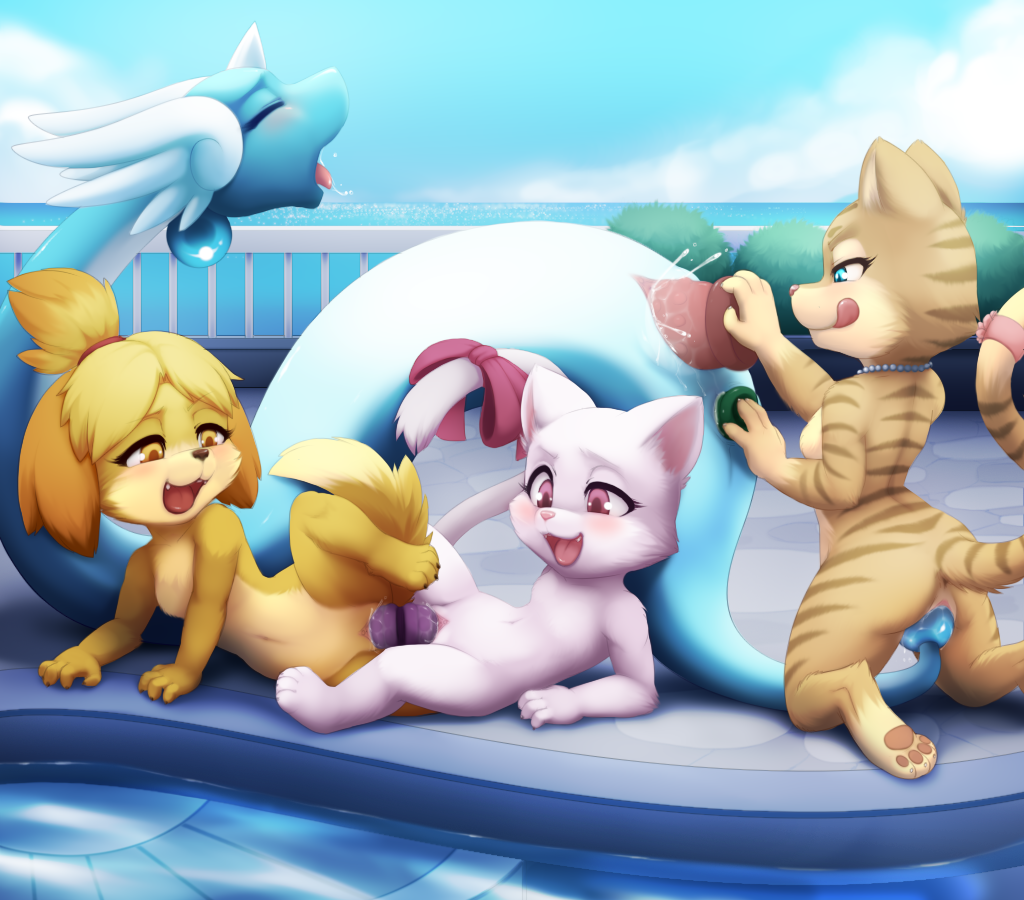 AGNPH - Gallery - 135235 - anal anal_penetration animal_crossing anthro  breasts charle darkmirage dildo dragonair fairy_tail female  isabelle_(animal_crossing) lesbian sex sex_toy vaginal_penetration