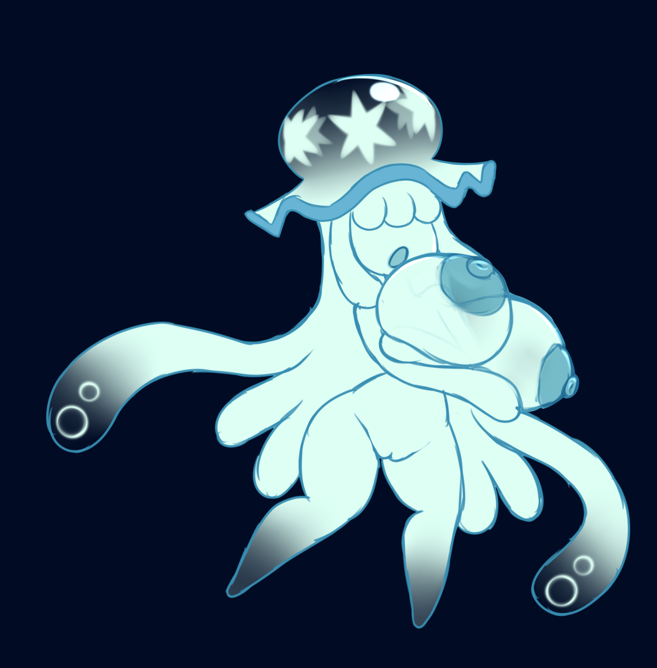 drew nihilego or jellyfish [pokemon] (@pokexe_art) : r/MoeMorphism