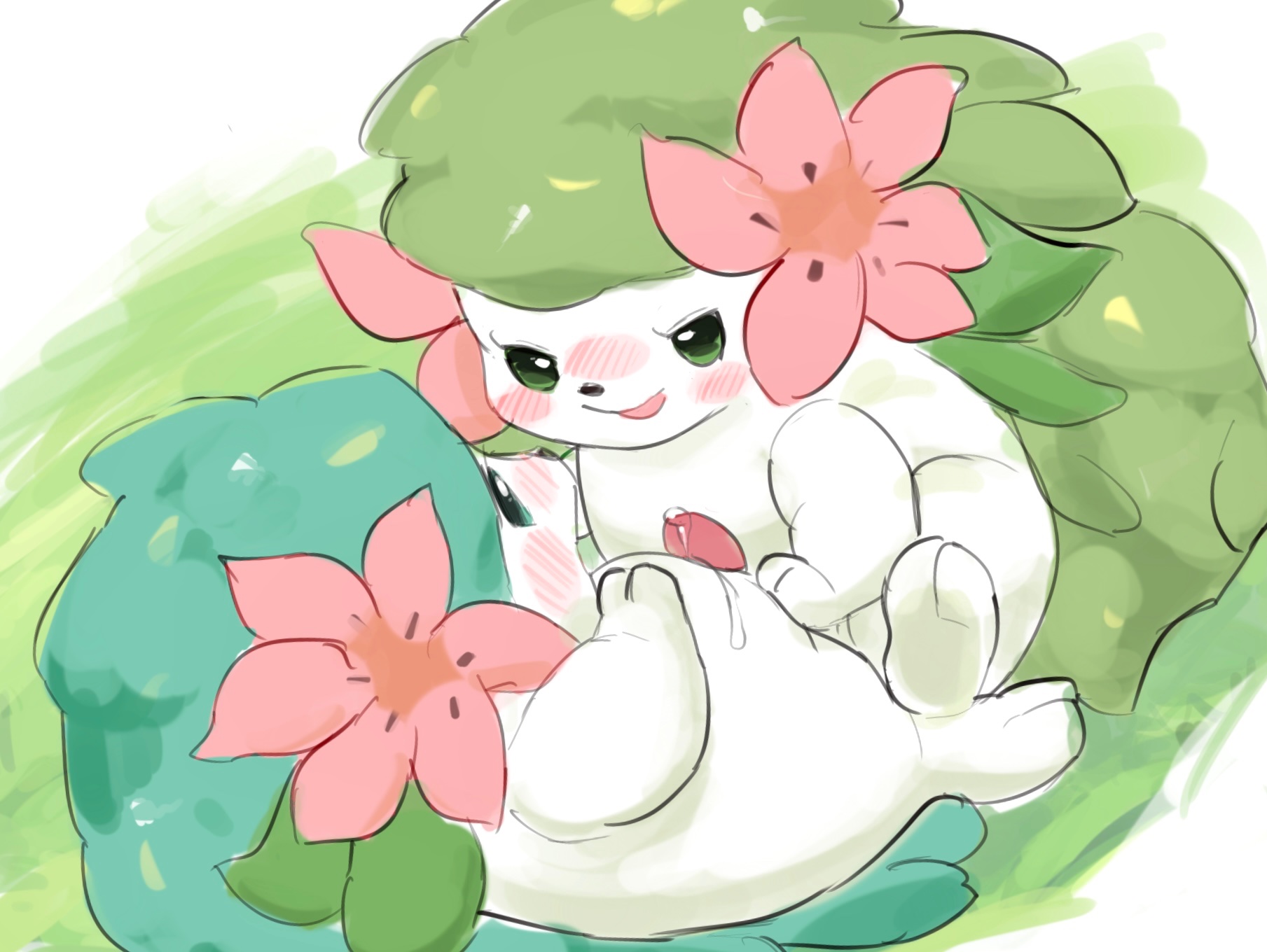 AGNPH - Gallery - 437258 - ambiguous_gender koppepan male mythical_pokemon  penis shaymin shiny