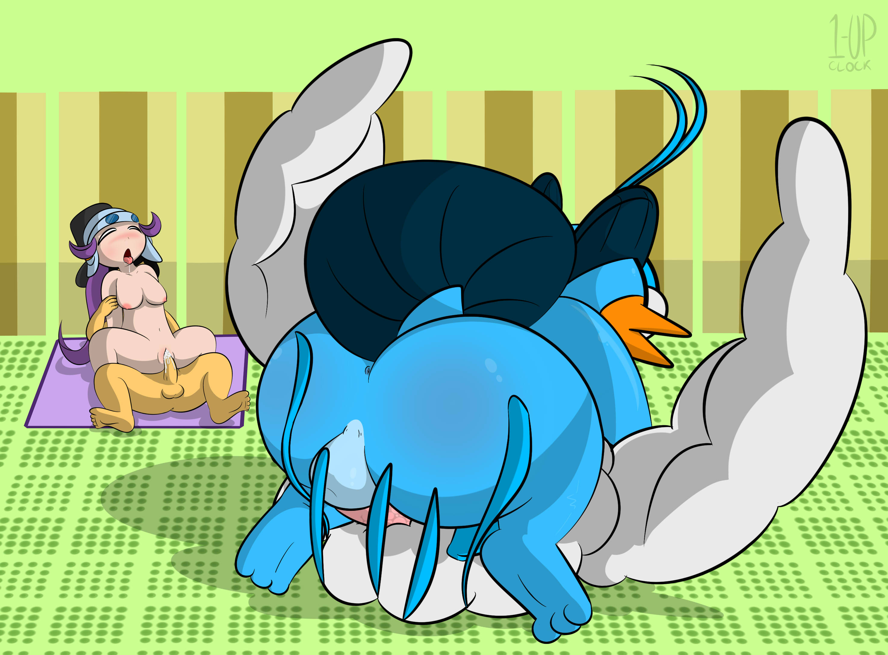 AGNPH - Gallery - 104878 - 1-upclock altaria balls breasts butt female human  male penis sex straight swampert vaginal_penetration winona_(pokémon)